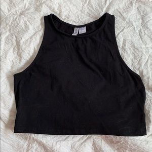 Divided (H&M) Black Crop Top